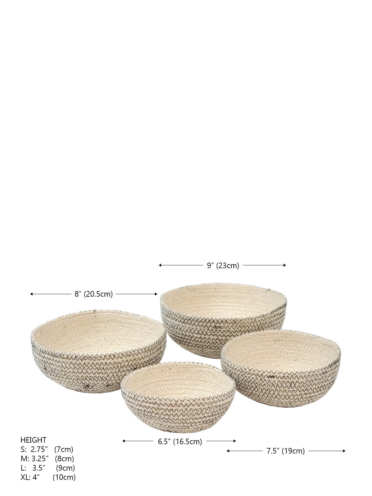 Amari Round Bowl - Black  (Set of 4)