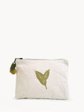 Hand Screen Printed Cotton Canvas Pouch - Nature