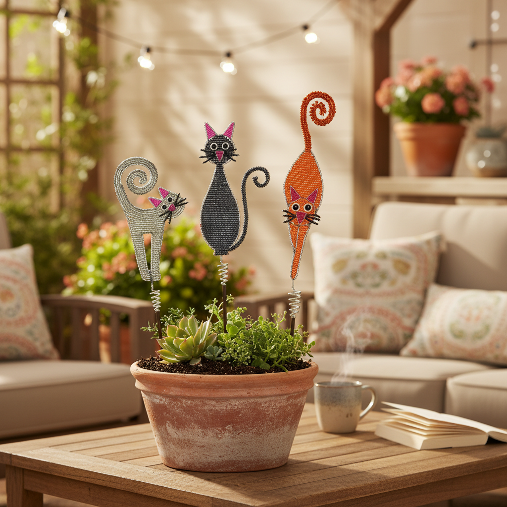 Cat Garden Stake (Set of 3)