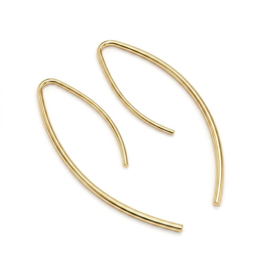 Elegant Curve Drop Earrings