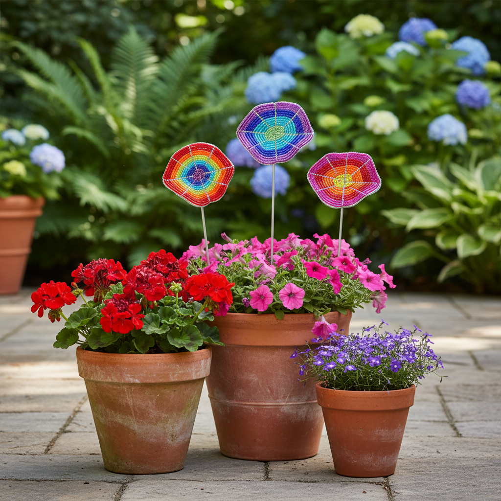 Wavy Flower Pot Stake (Assortment of 3)