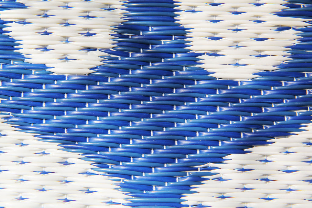 Blue & White Anchor Rug