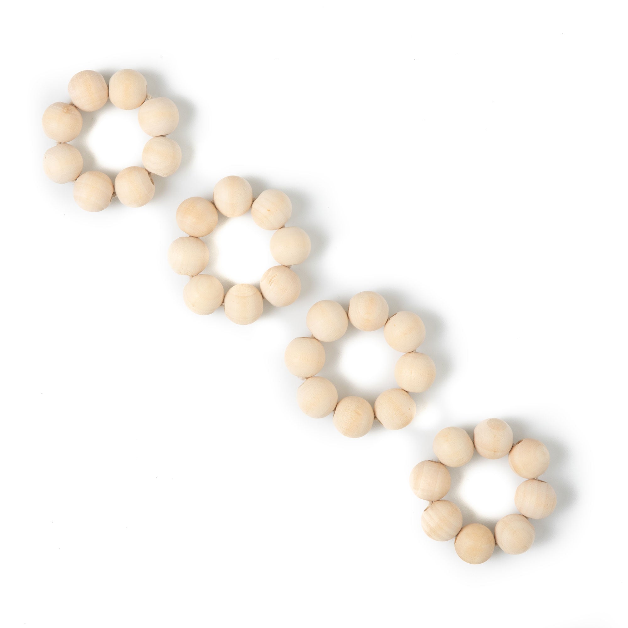 Wooden Spheres Napkin Ring (Set of 4)