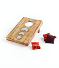 Indukala Handcrafted Wood Moon Phase Cornhole Table Game