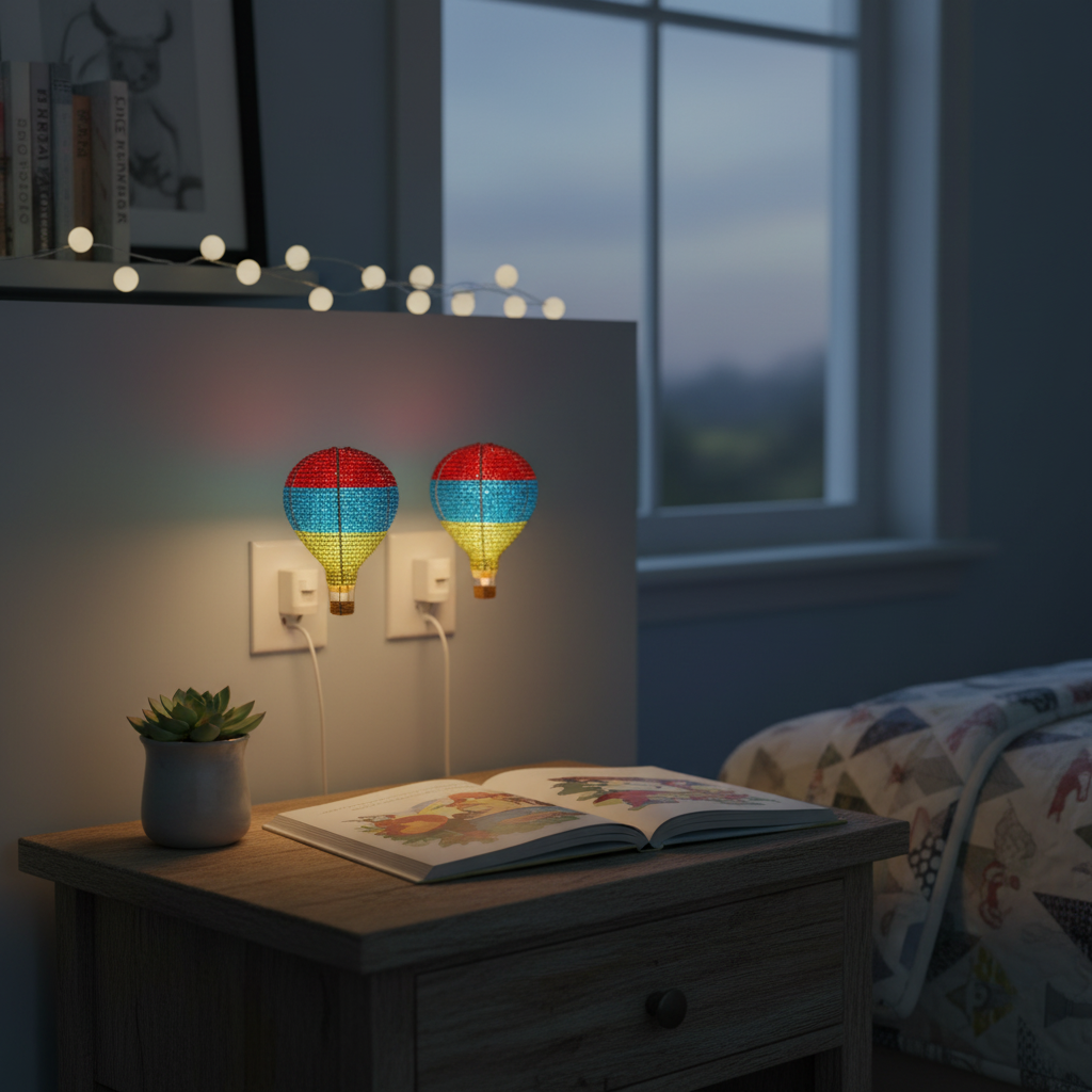 Hot Air Balloon Night Light (Set of 2)