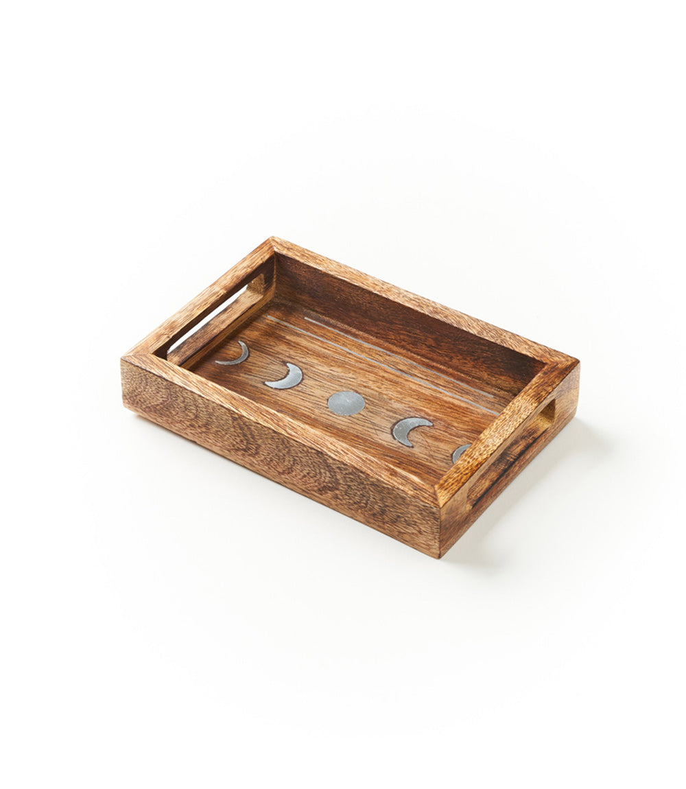 Jyotisha Celestial Rectangular Catch-All Tray with Brass Inlay