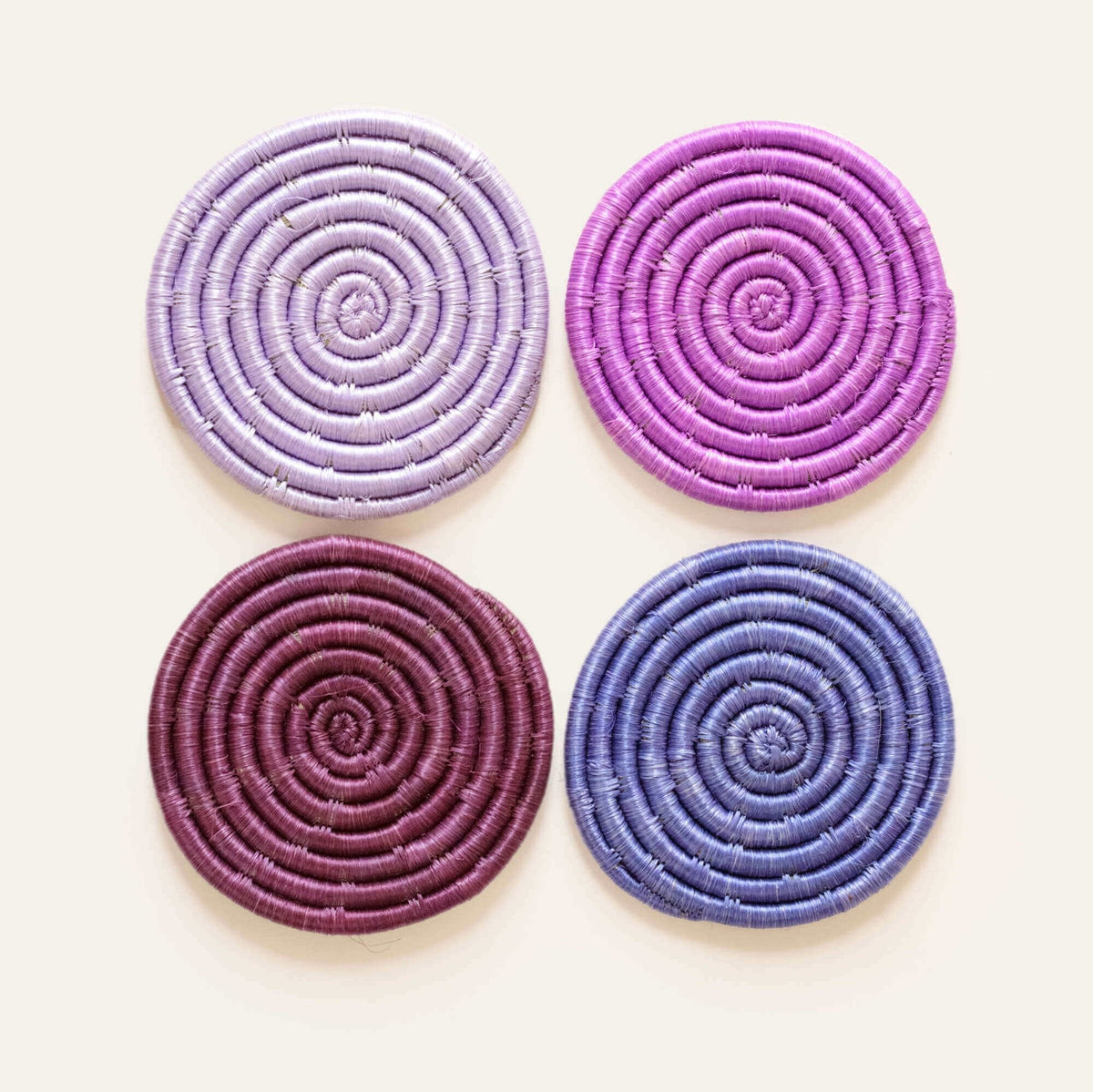 Solid Mixed Set Coasters (Set of 4)