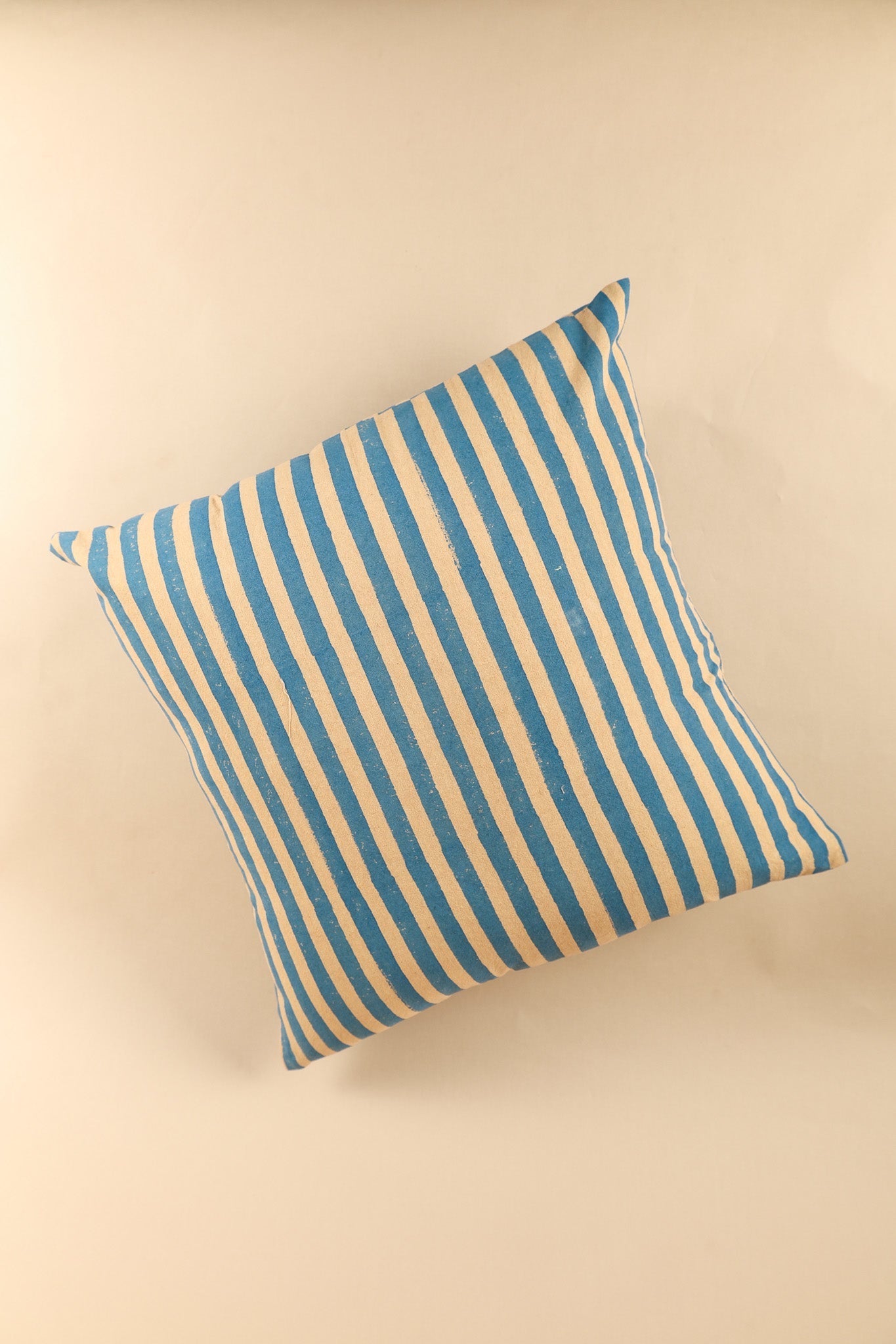 Oh! Stripes Block Print Pillow - Blue