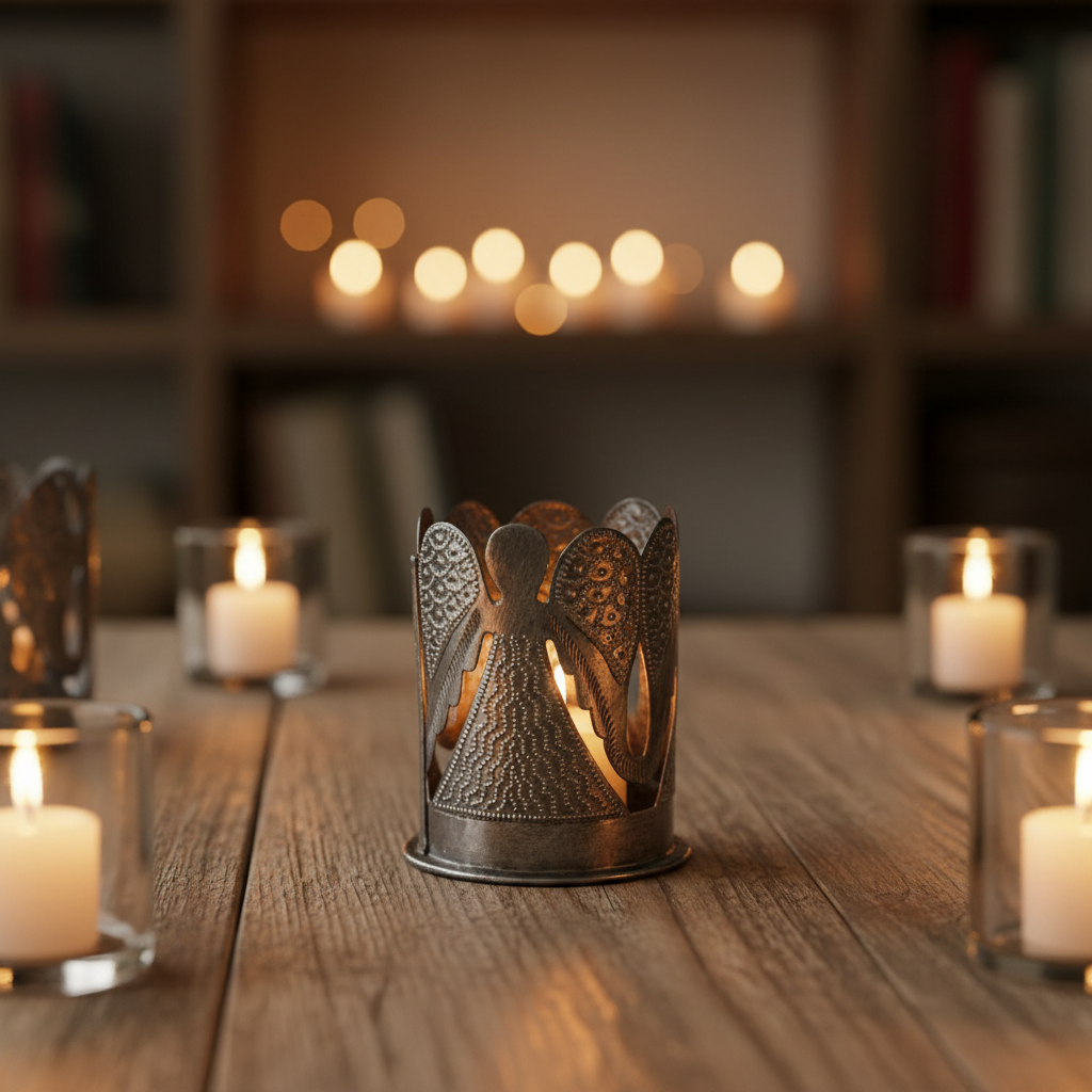 Angel Votive Pencil Holder