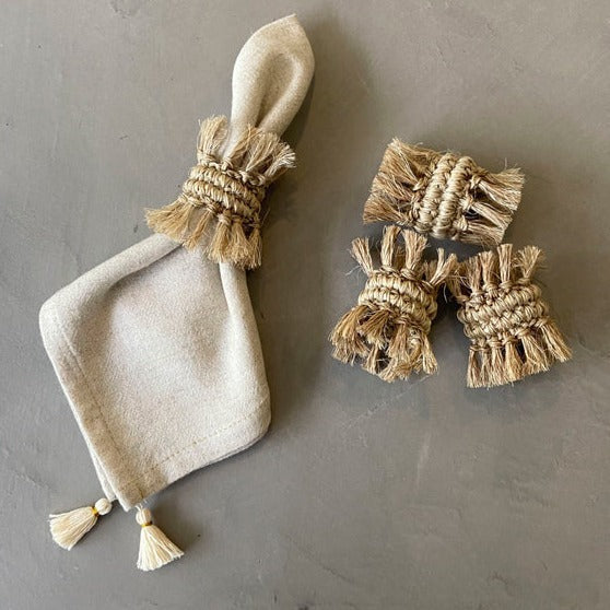 Fringes Napkin Ring (Set of 4)