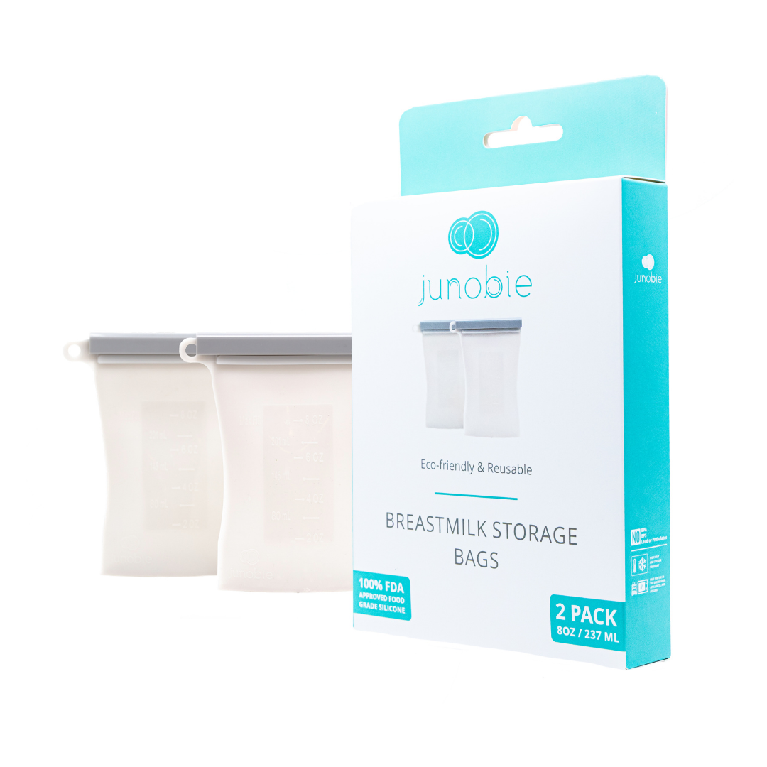 Junobie Infant/Toddler Milk & Snack Storage Bags Bundle (2-Pack)