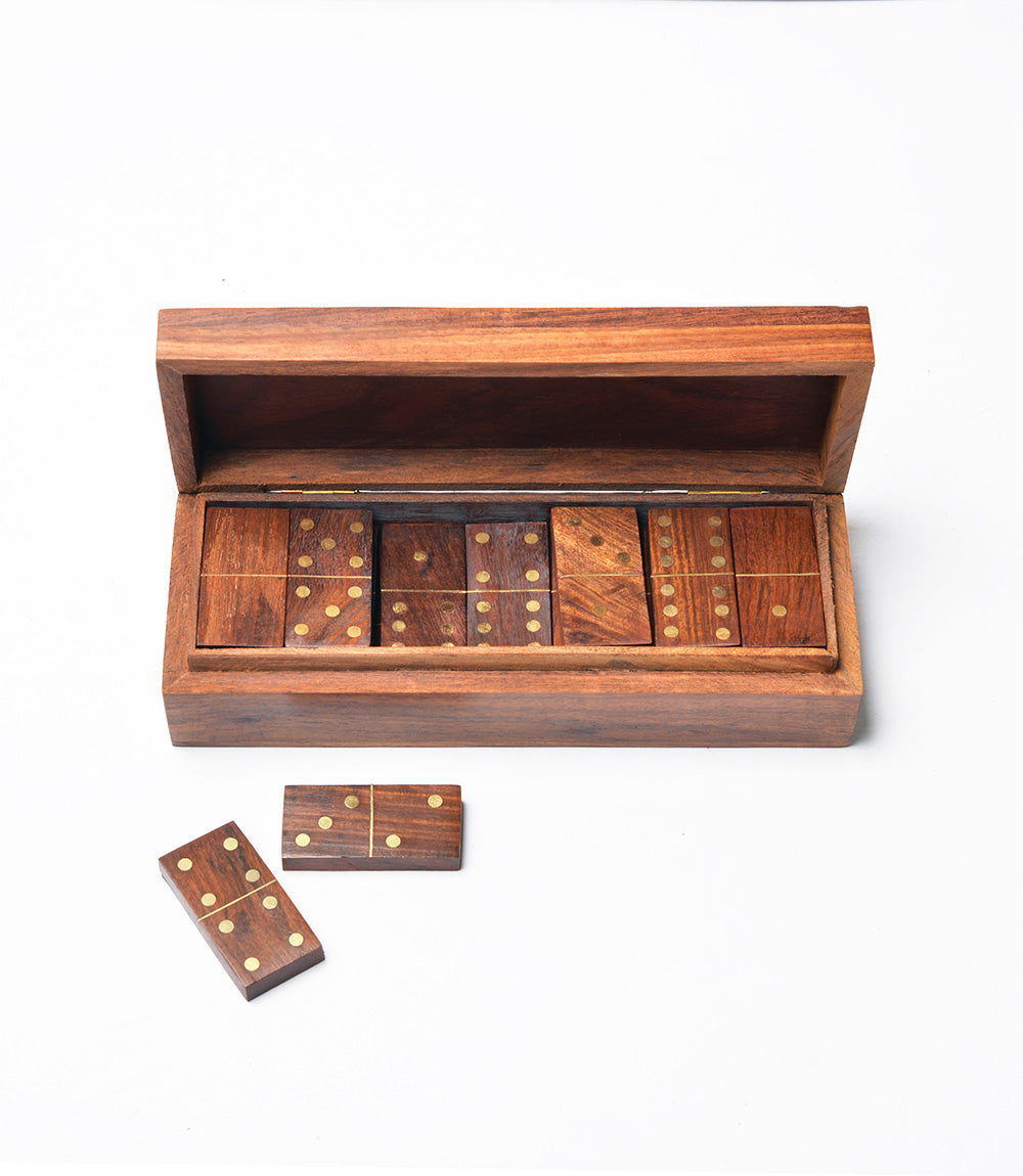 Domino Family Fun Handmade Wooden Game Set