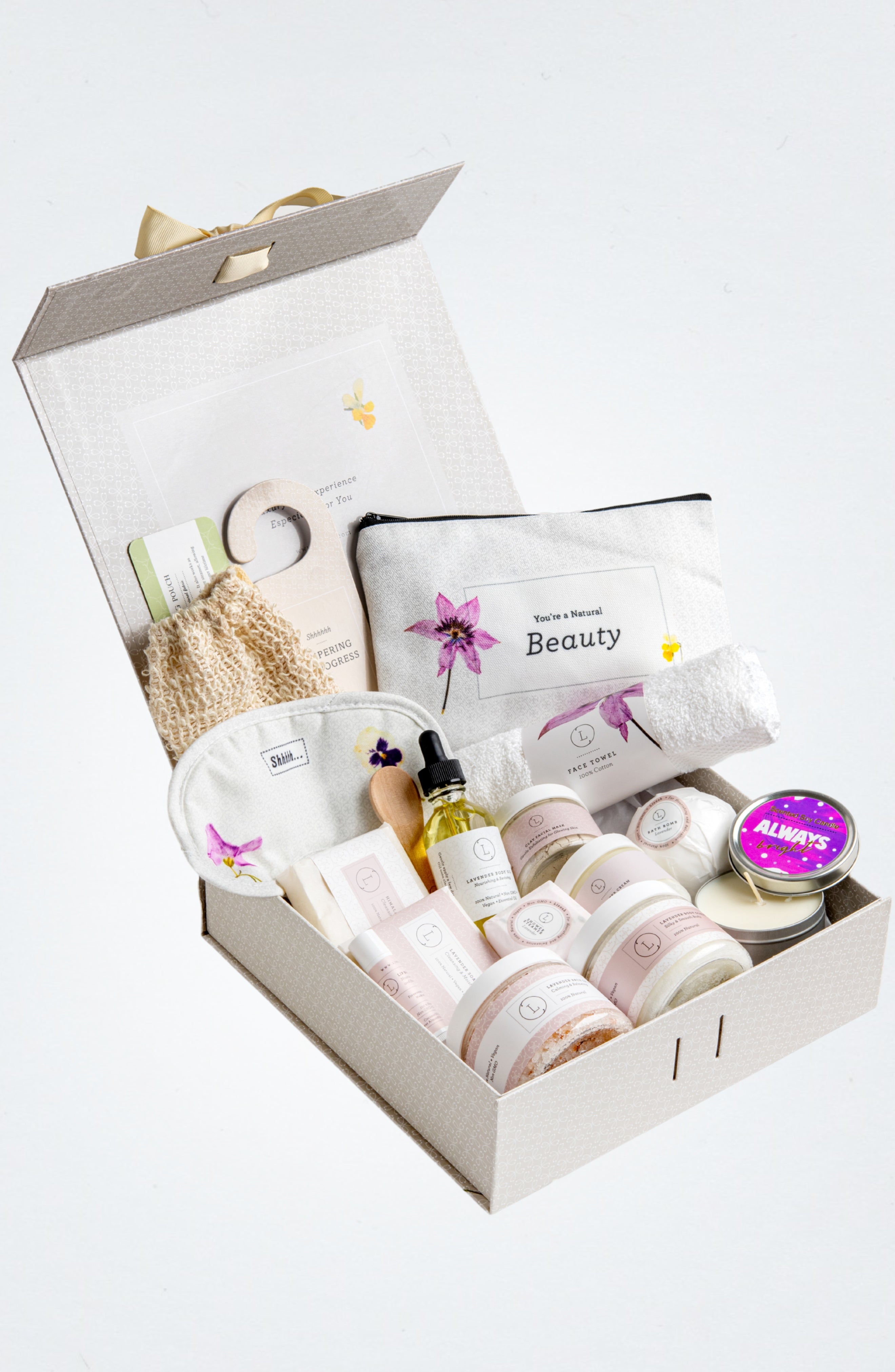 Natural Lavender Bath & Body Special Day Gift Basket