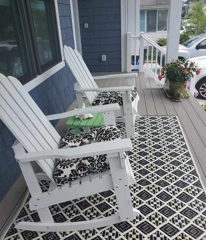 Scotch Black & White Pattern Rug