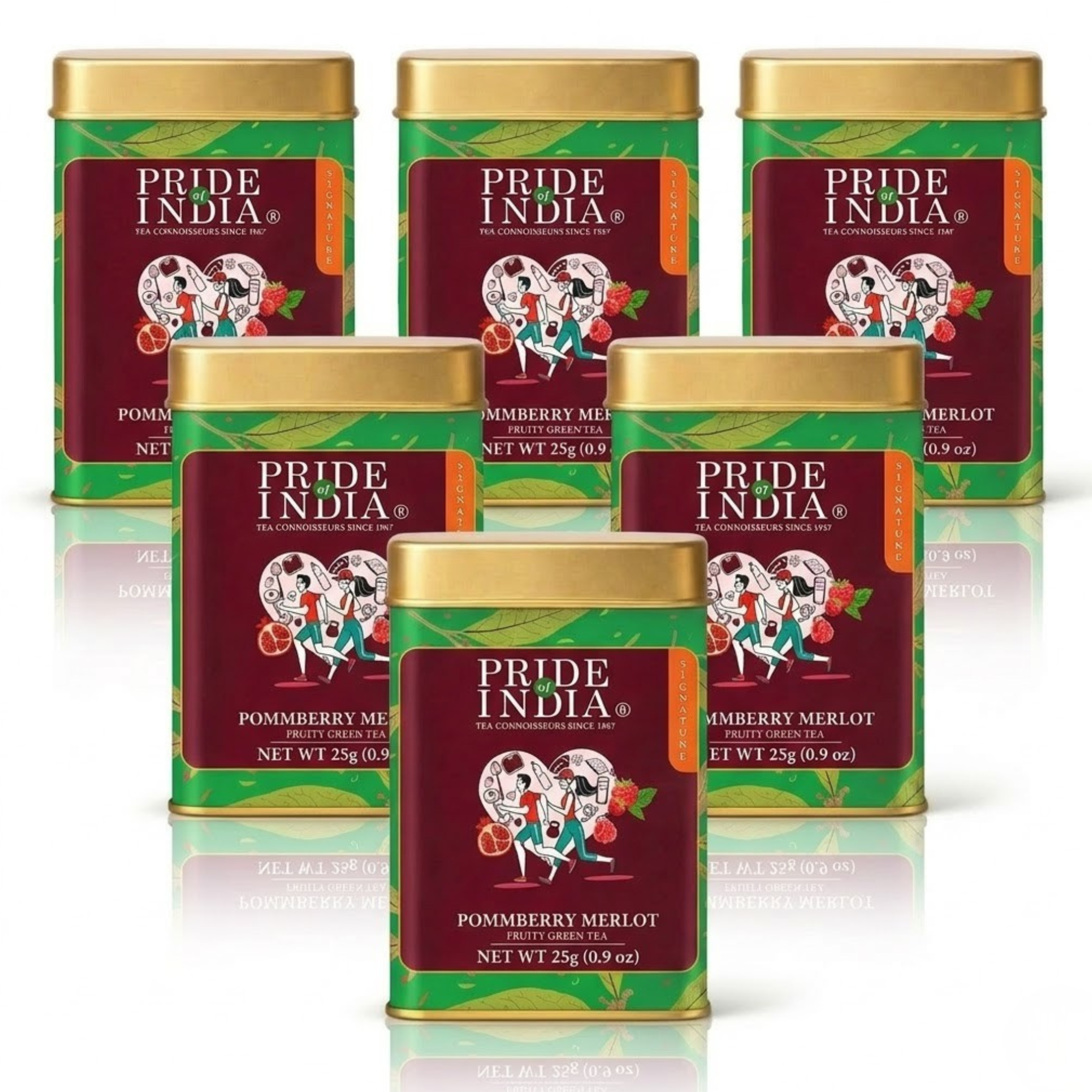 PommBerry Merlot Fruity Green Tea Bags