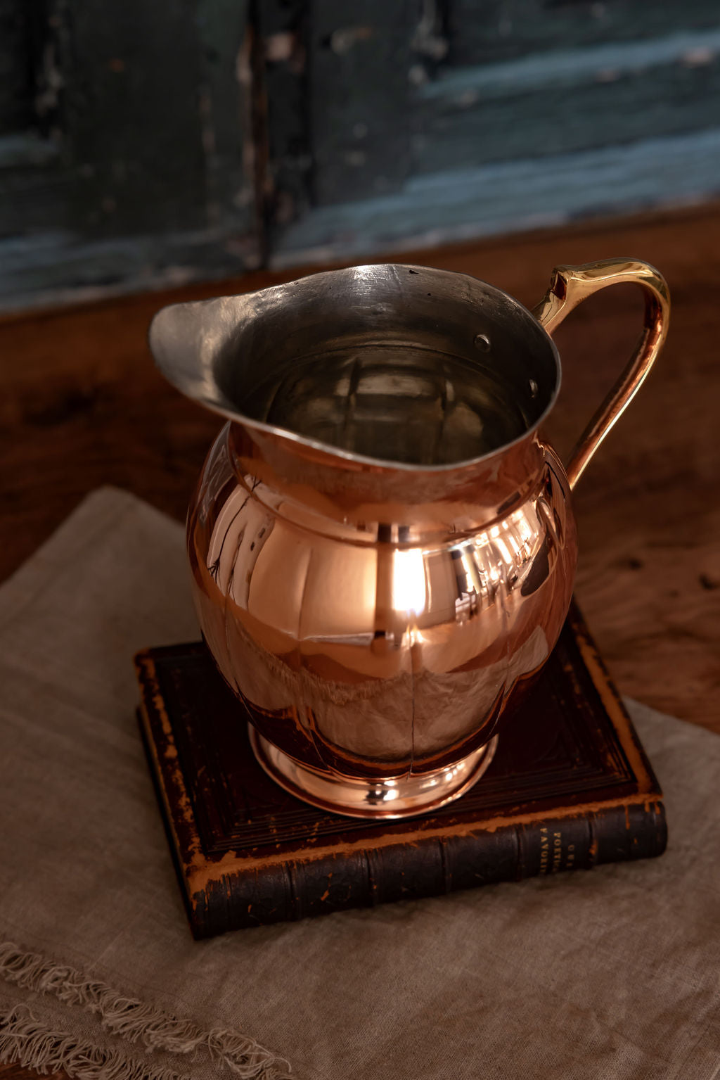 Vintage Inspired Copper Large Pitcher