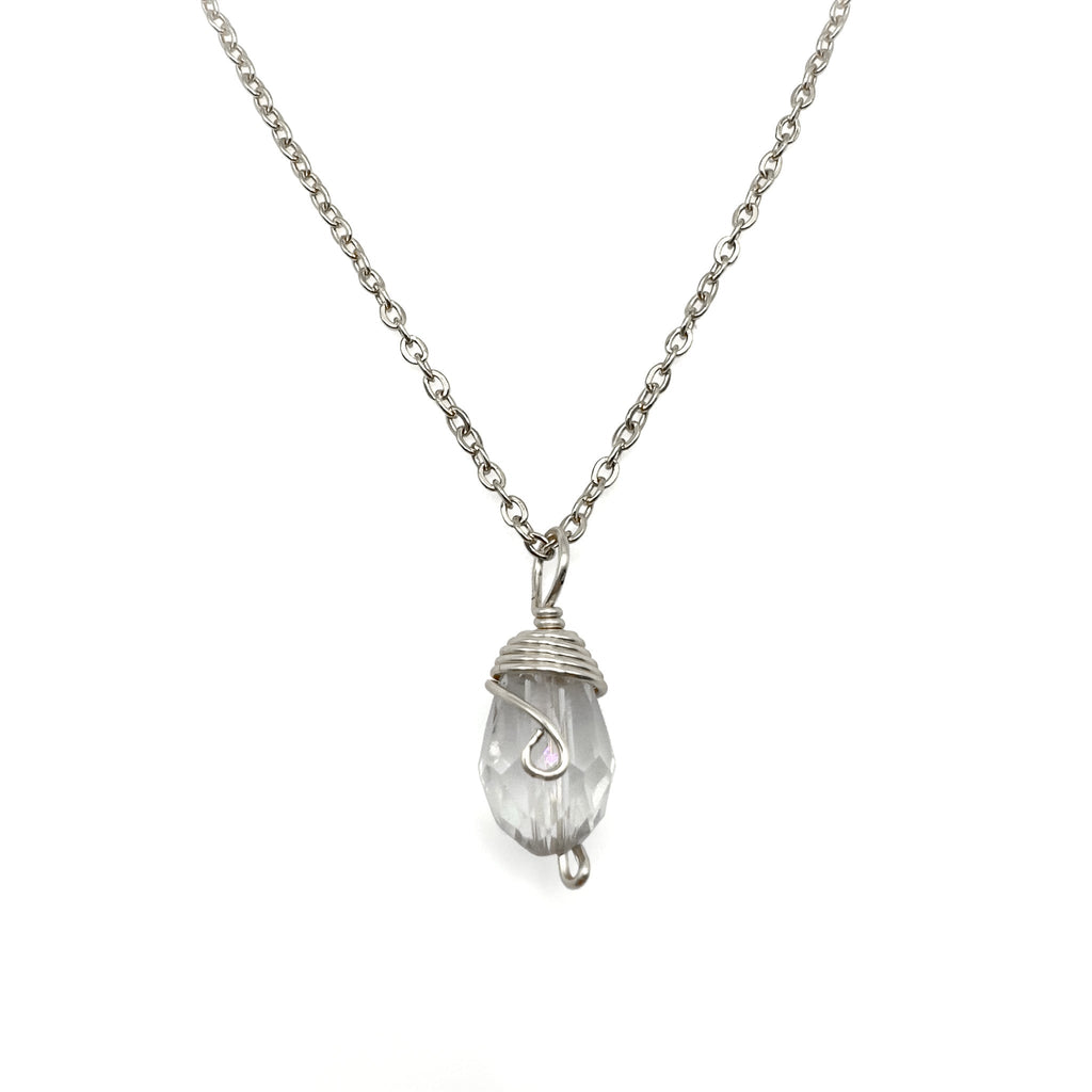 Silver Birthstone Necklace
