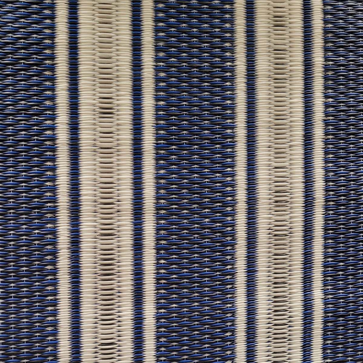 Vertical Stripe Blue & White Rug