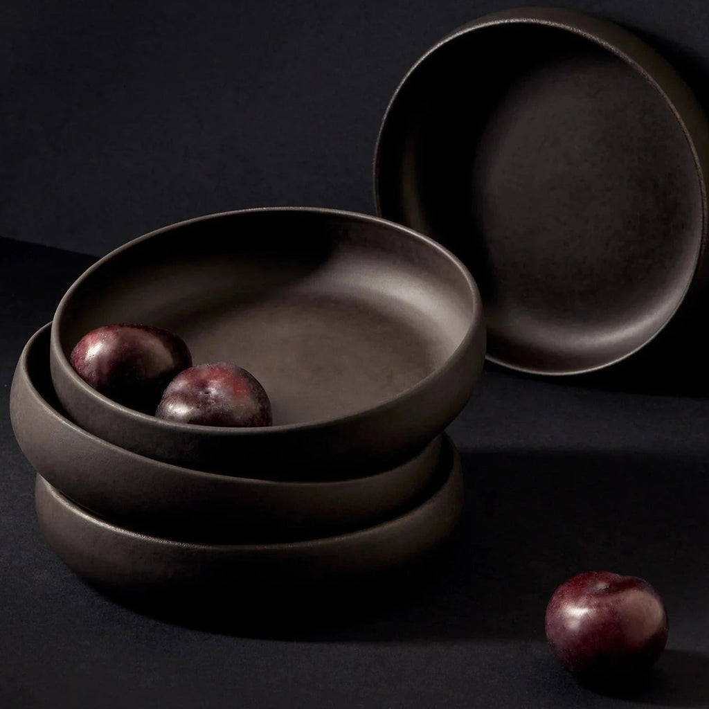 Tunisian Pasta Bowls - Matte Black