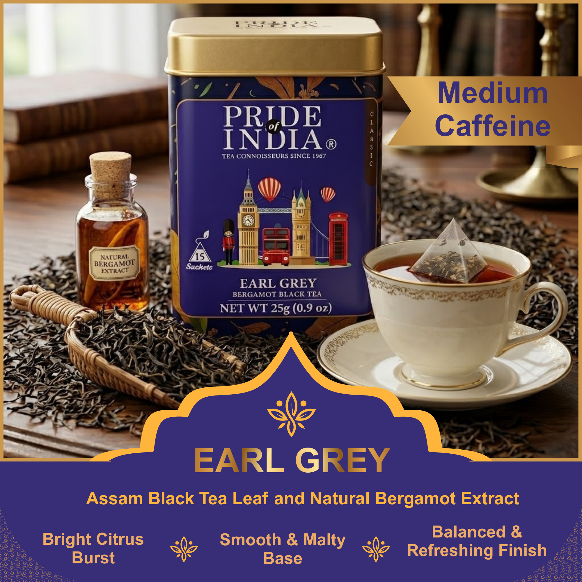 Earl Grey Bergamot Black Tea Bags
