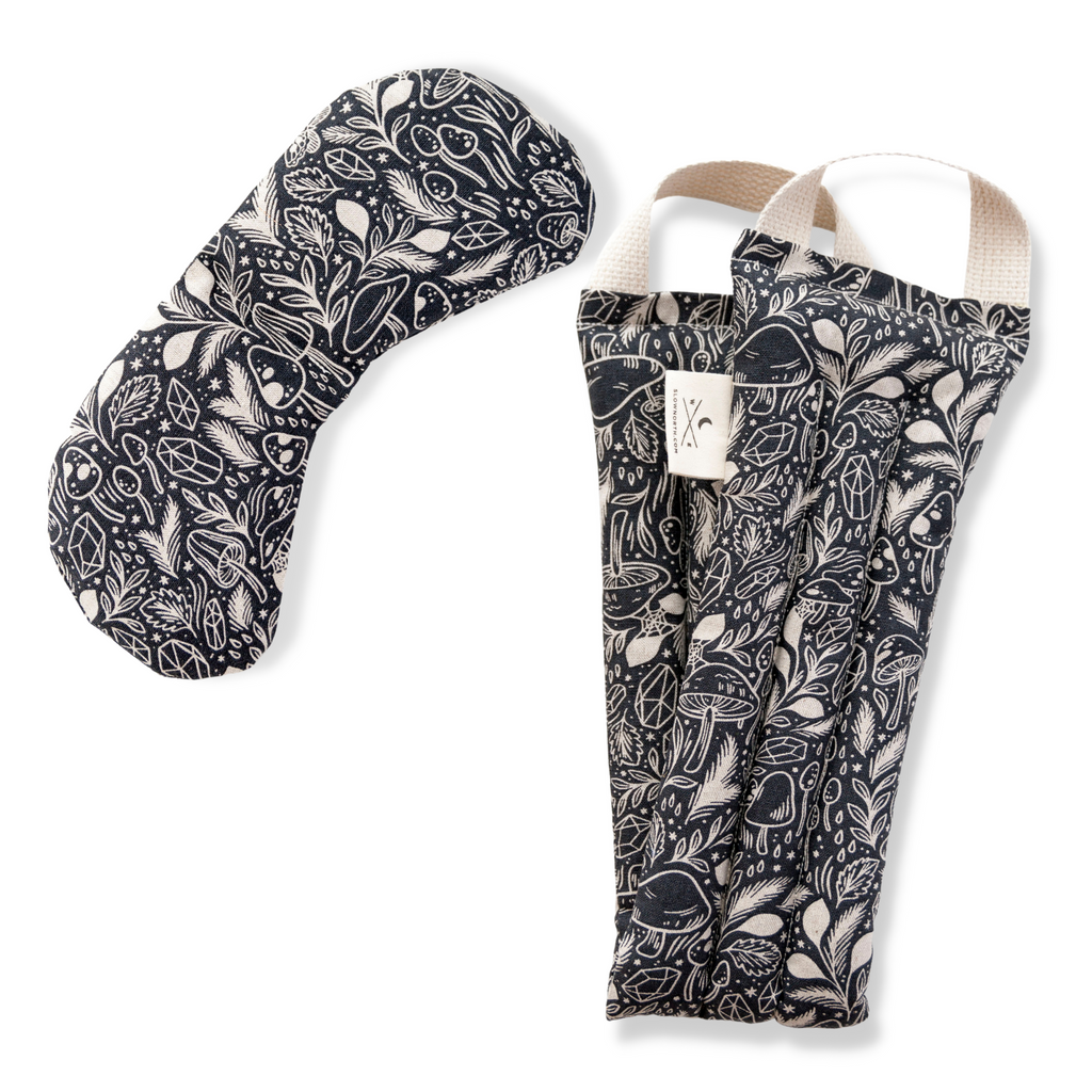 Eye Mask & Neck Wrap Bundle - Mystical Mushroom