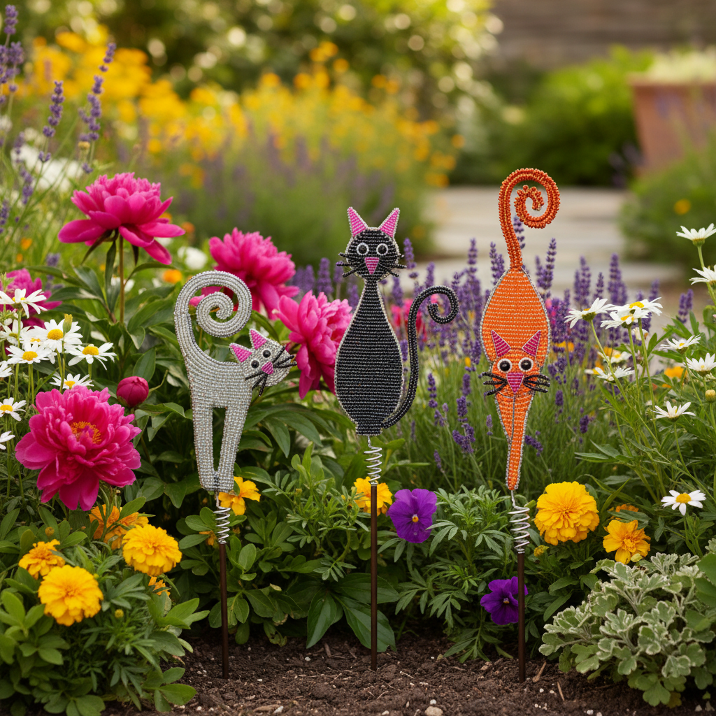 Cat Garden Stake (Set of 3)