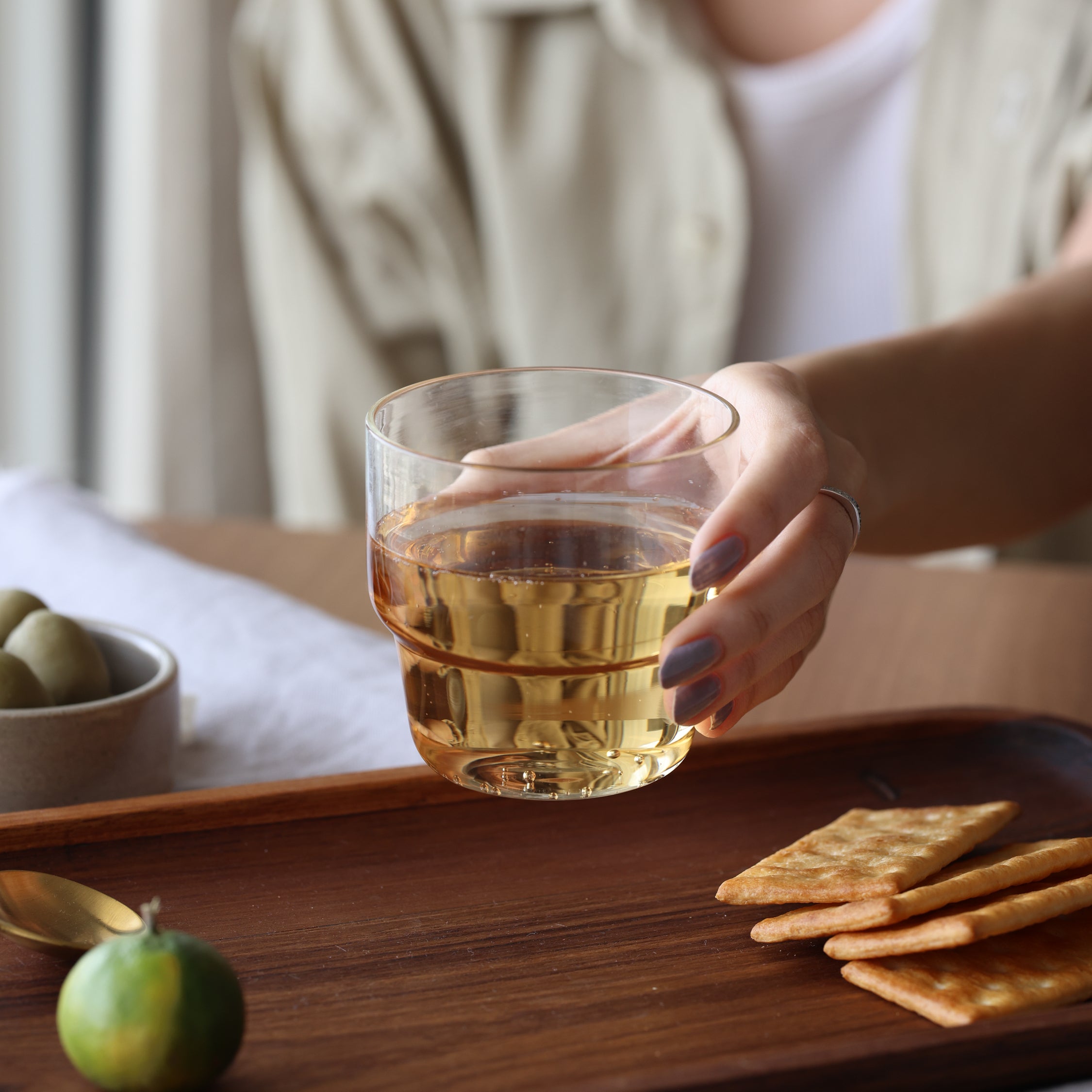 Stackable Glass Tumbler (Set of 4)