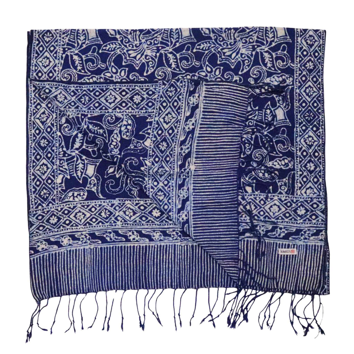Handmade Batik Scarf - Blue
