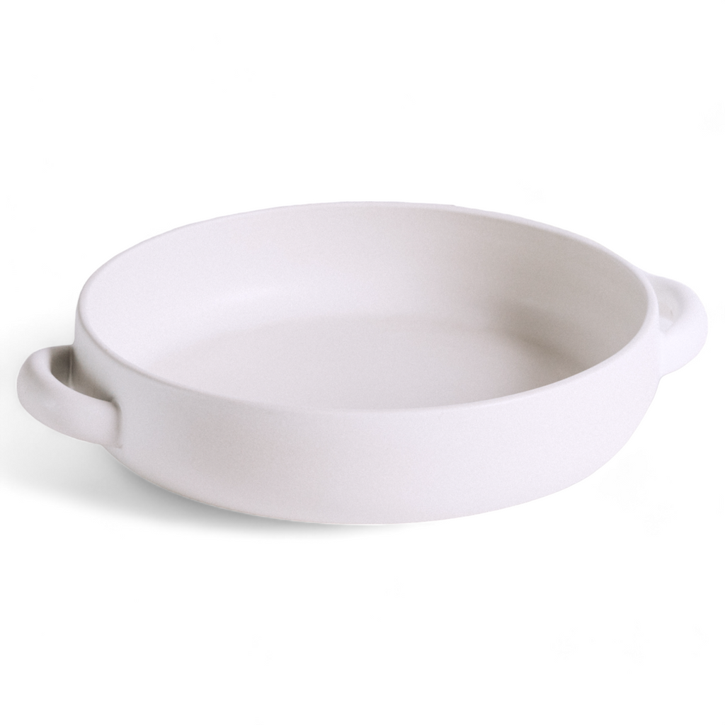Stoneware Serving Plate with Handles (13.4")