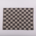 Handloomed Checkered Placemats - Black