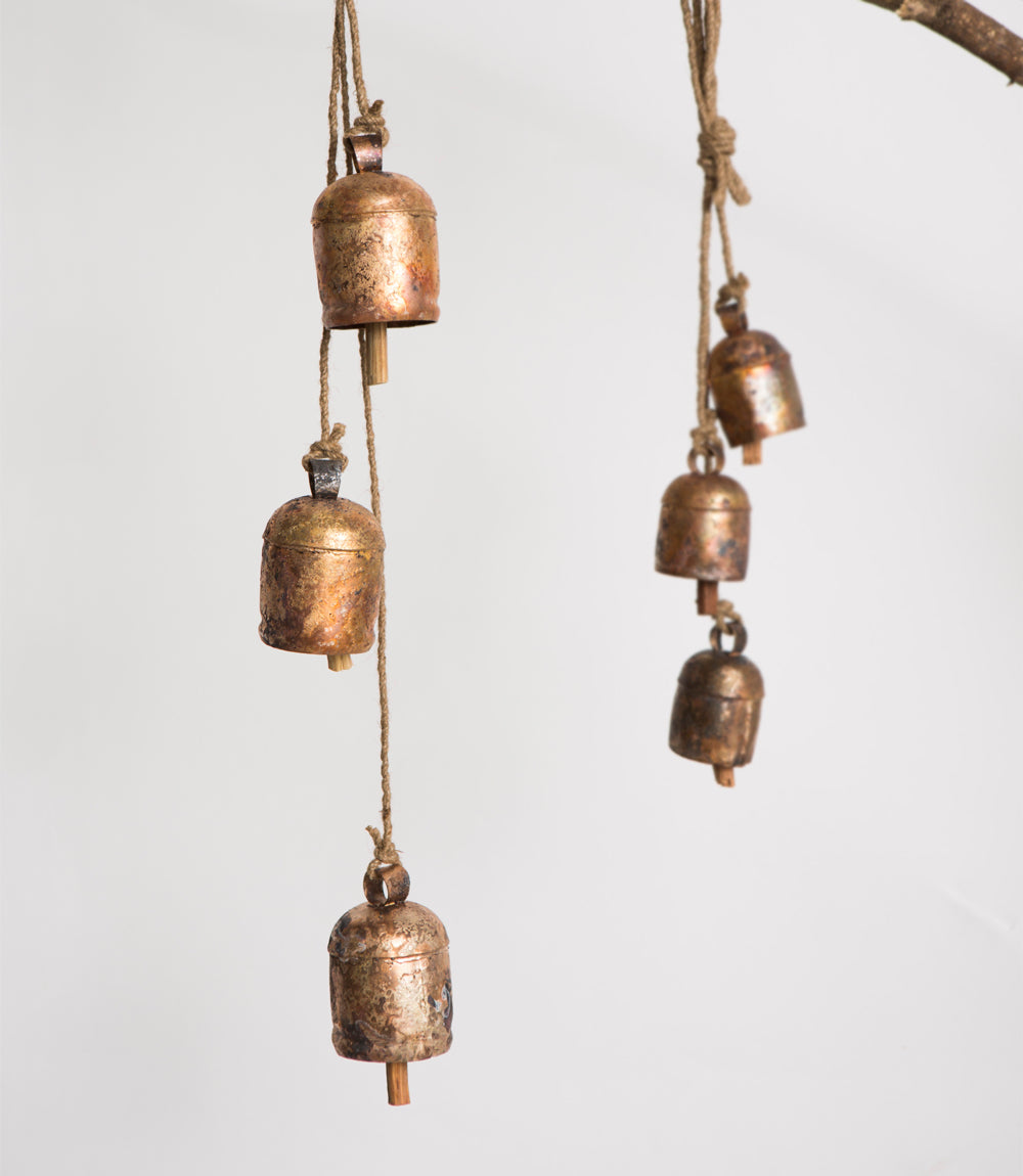 Rustic Wind Chime Medium Cascading Bells