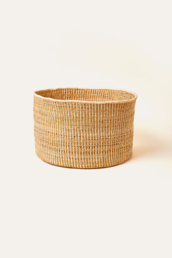 Natural Banana Leaf Floor Basket