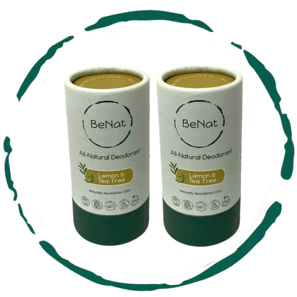 All-Natural Plastic-Free Deodorants (2-Pack)