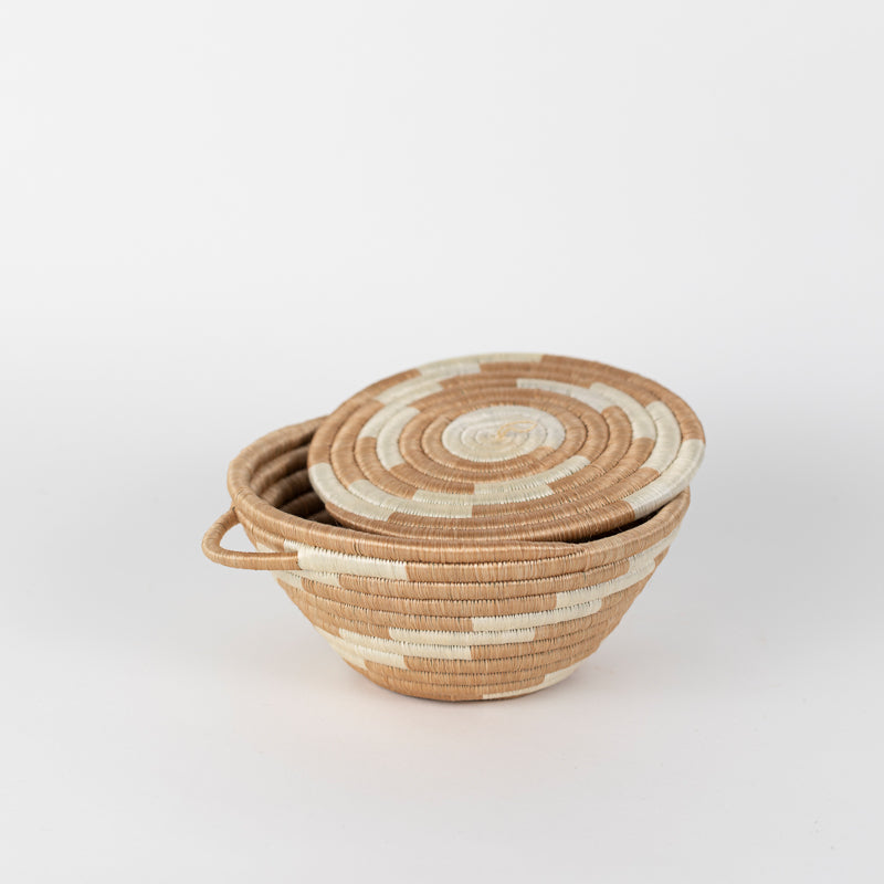 Woven Pot with Lid (Medium)