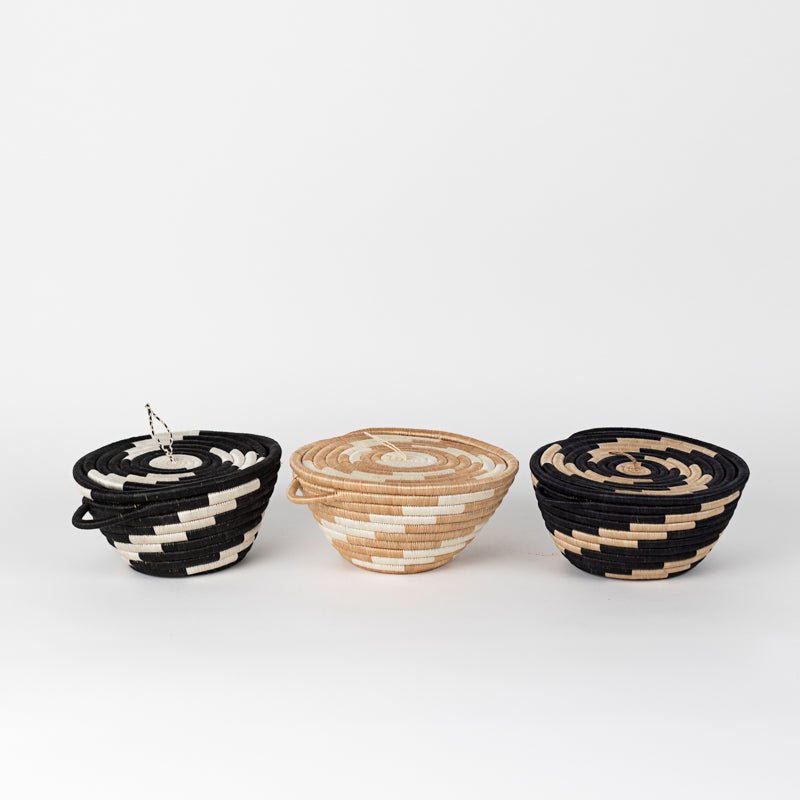 Woven Pot with Lid (Medium)