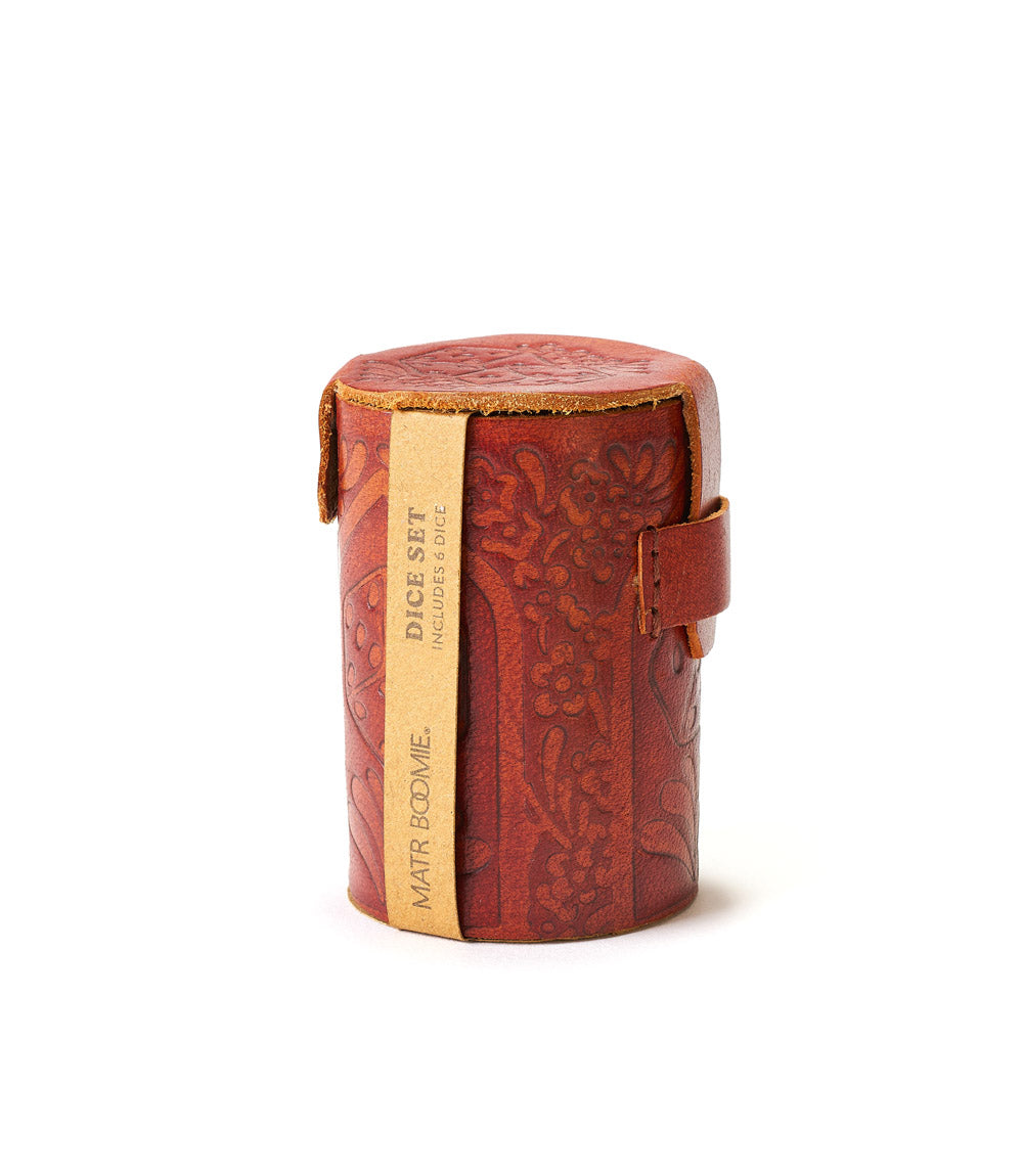 Leather Dice Cup Set (6 Dice)