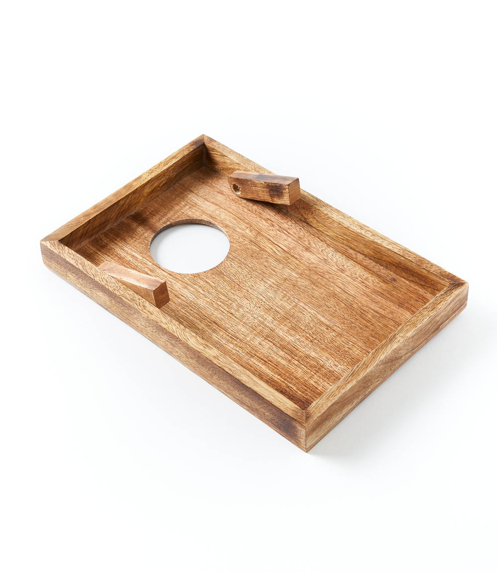 Indukala Handcrafted Wood Moon Phase Cornhole Table Game