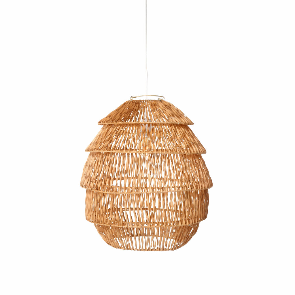 Radiance Organic Natural Rattan Hanging Ceiling Light