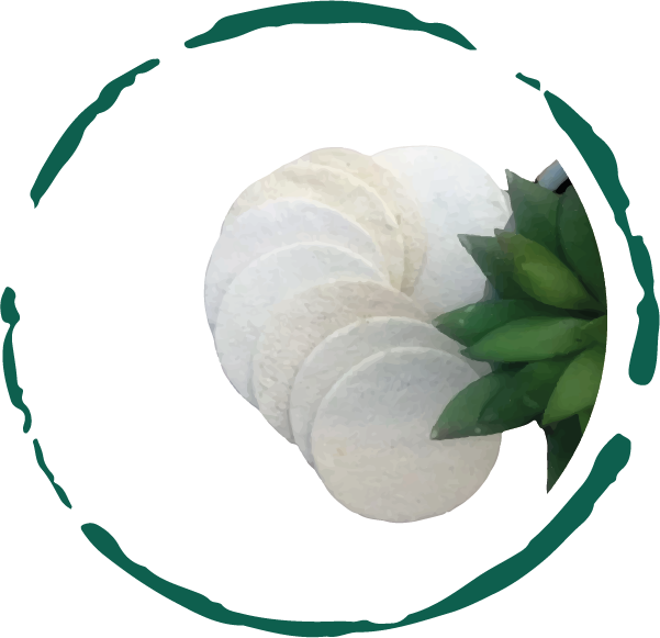 Natural Loofah Pads (10-Pack)