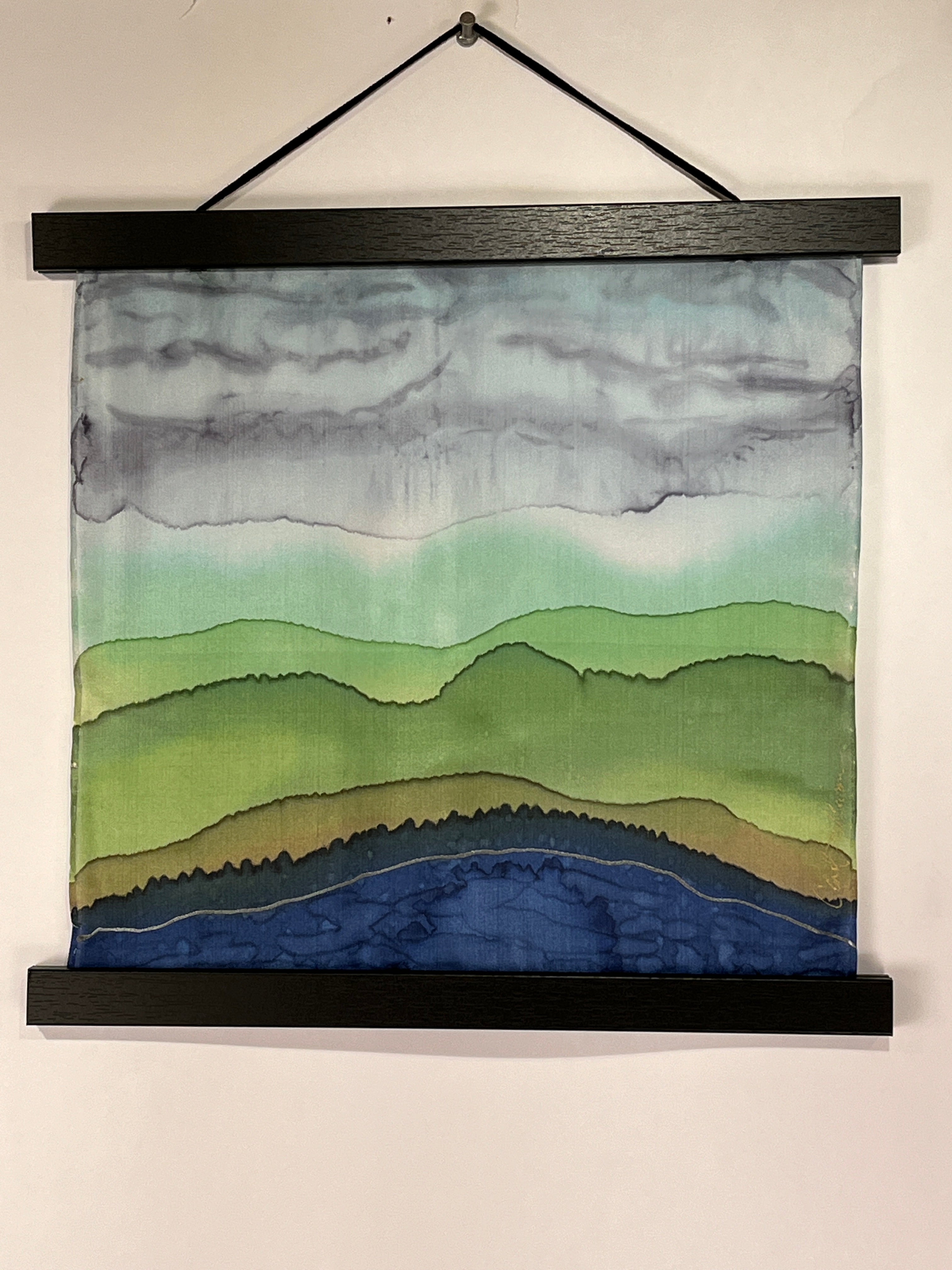 Painting on Silk - Mountainscape Mini