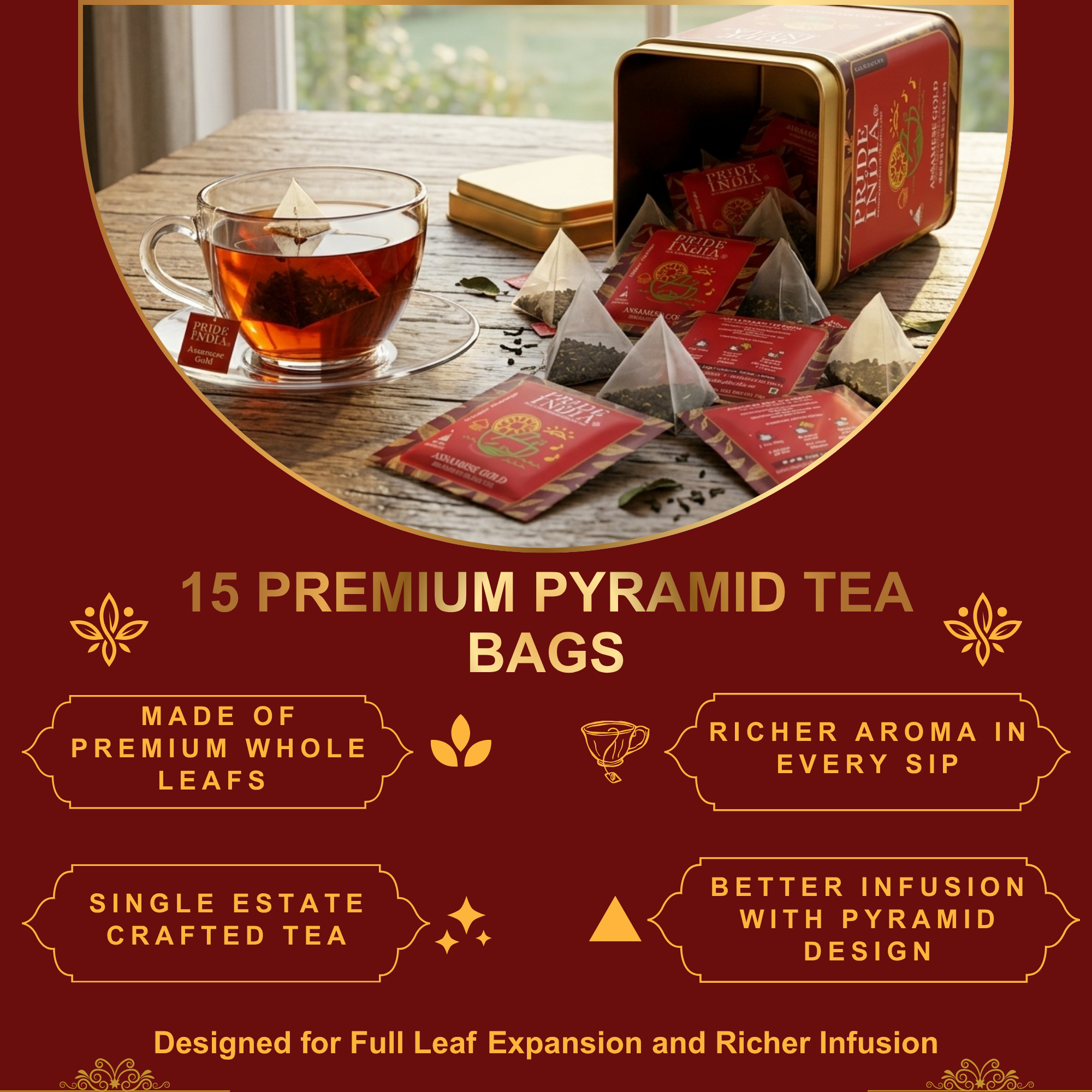 Black Tea Bags - Assamese Gold