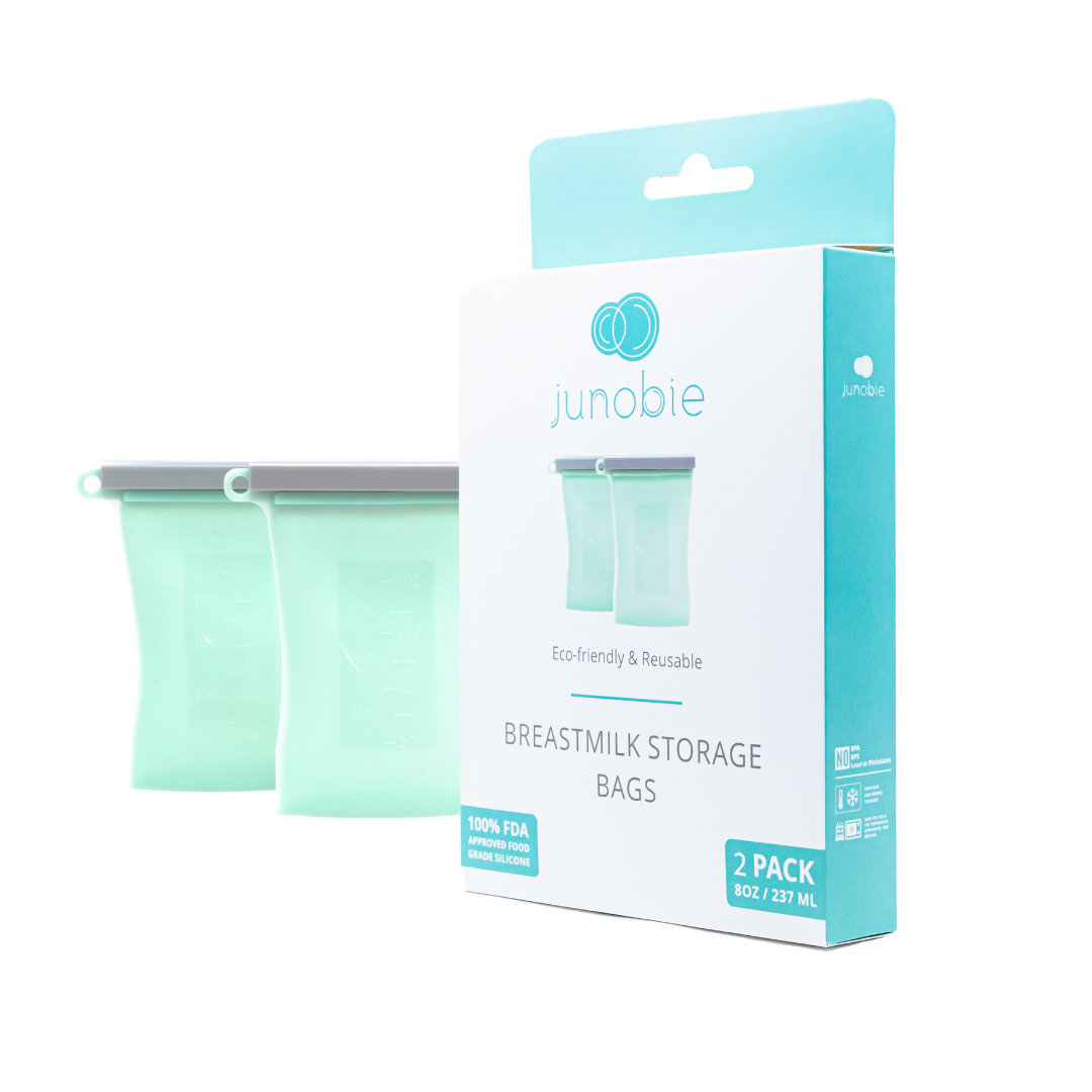 Junobie Infant/Toddler Milk & Snack Storage Bags Bundle (2-Pack)