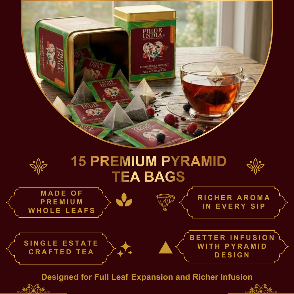 PommBerry Merlot Fruity Green Tea Bags
