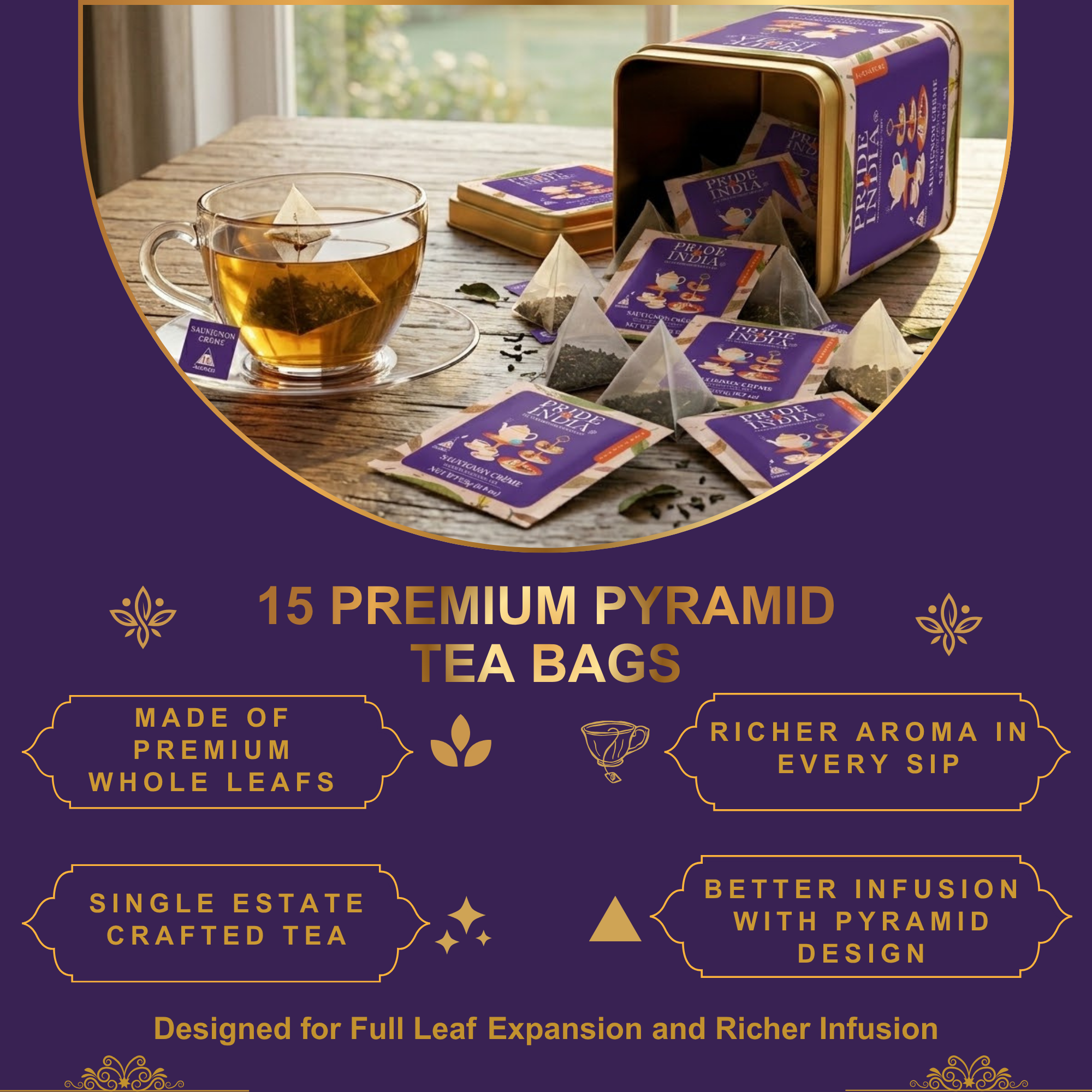 Sauvignon Crème Peachy Oolong Tea Bags