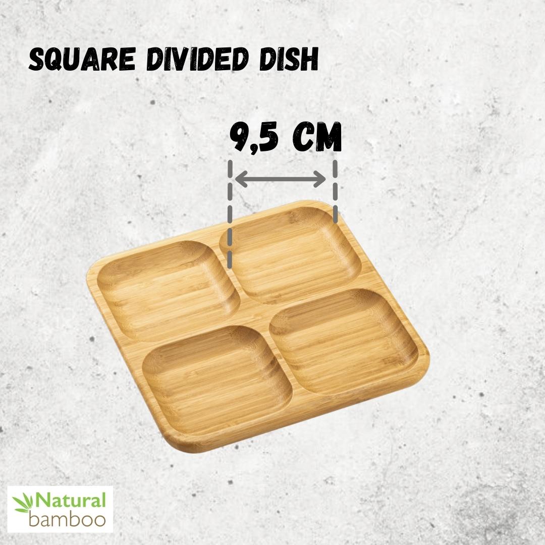Bamboo Square Divided Dish