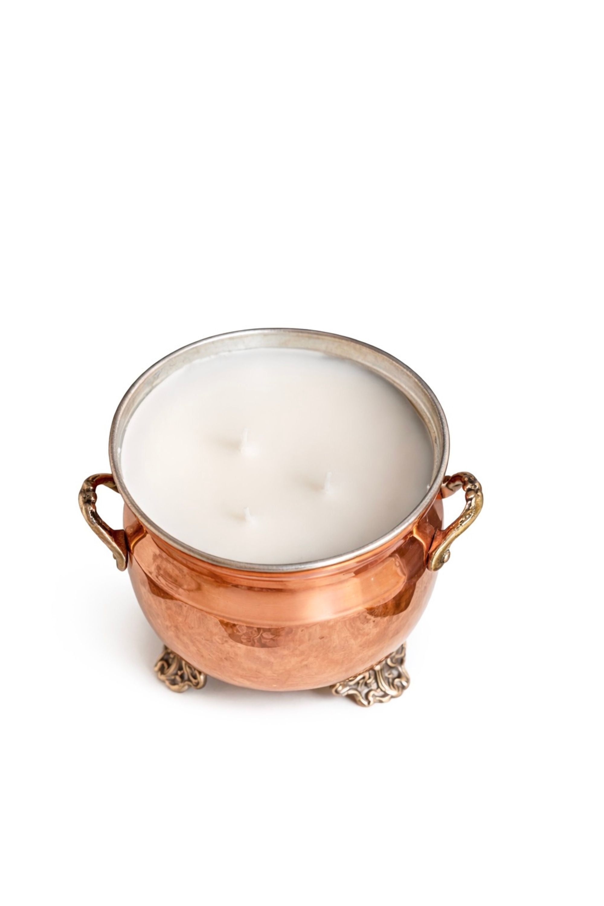 Vintage French Inspired Grapefruit Mint Jardinière Candle
