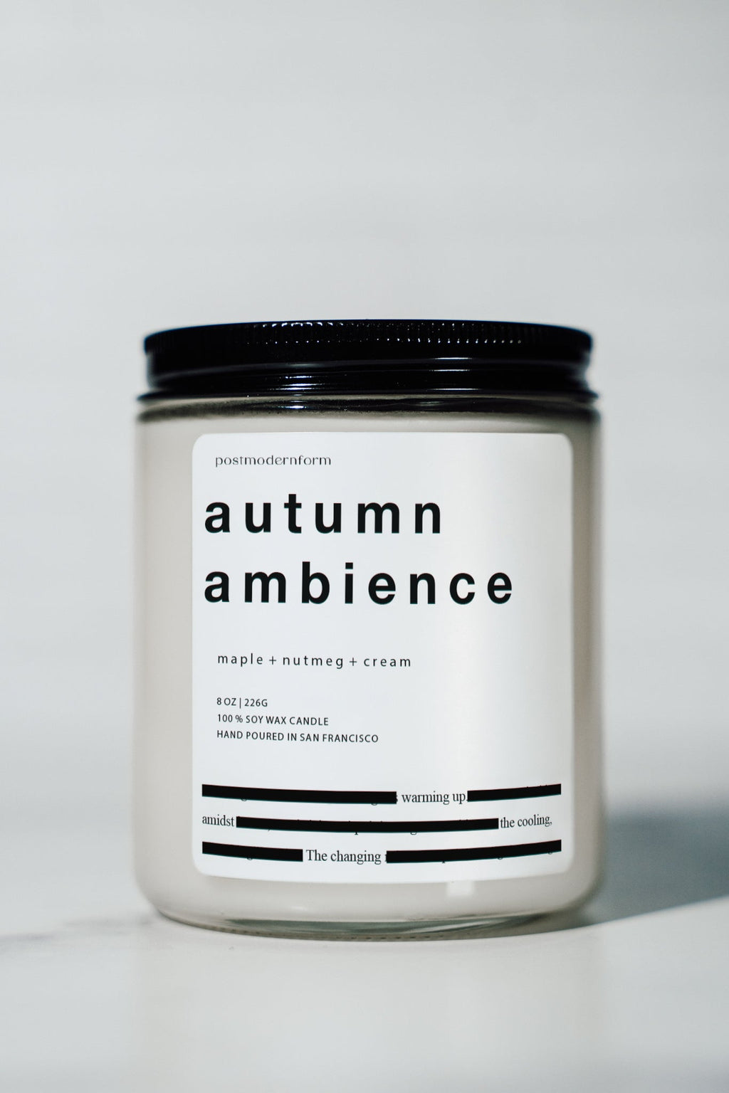 Autumn Ambience Candle - Maple, Nutmeg & Cream