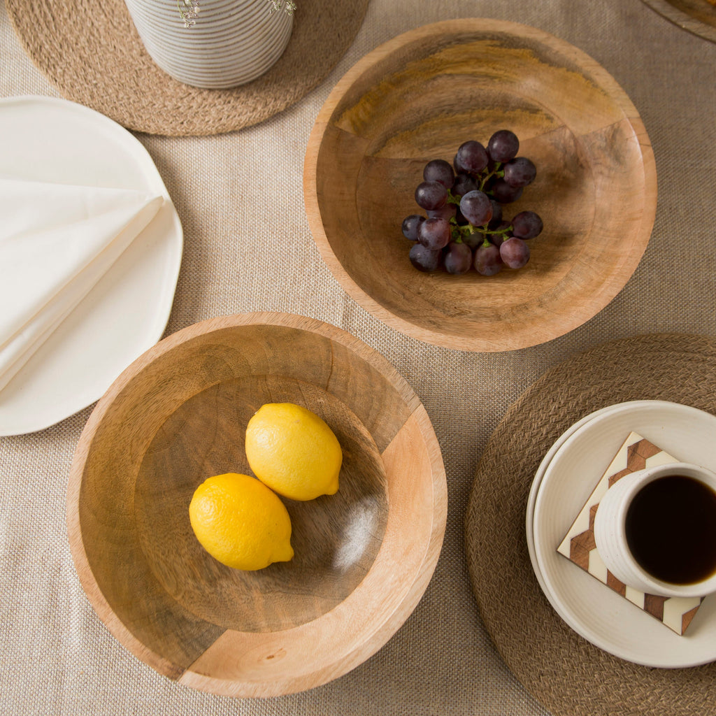 Woodform Stackable Bowls - Natural (Set of 2)
