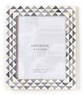 Varuna Gray & White Handcrafted Bone Picture Frame (8x10)