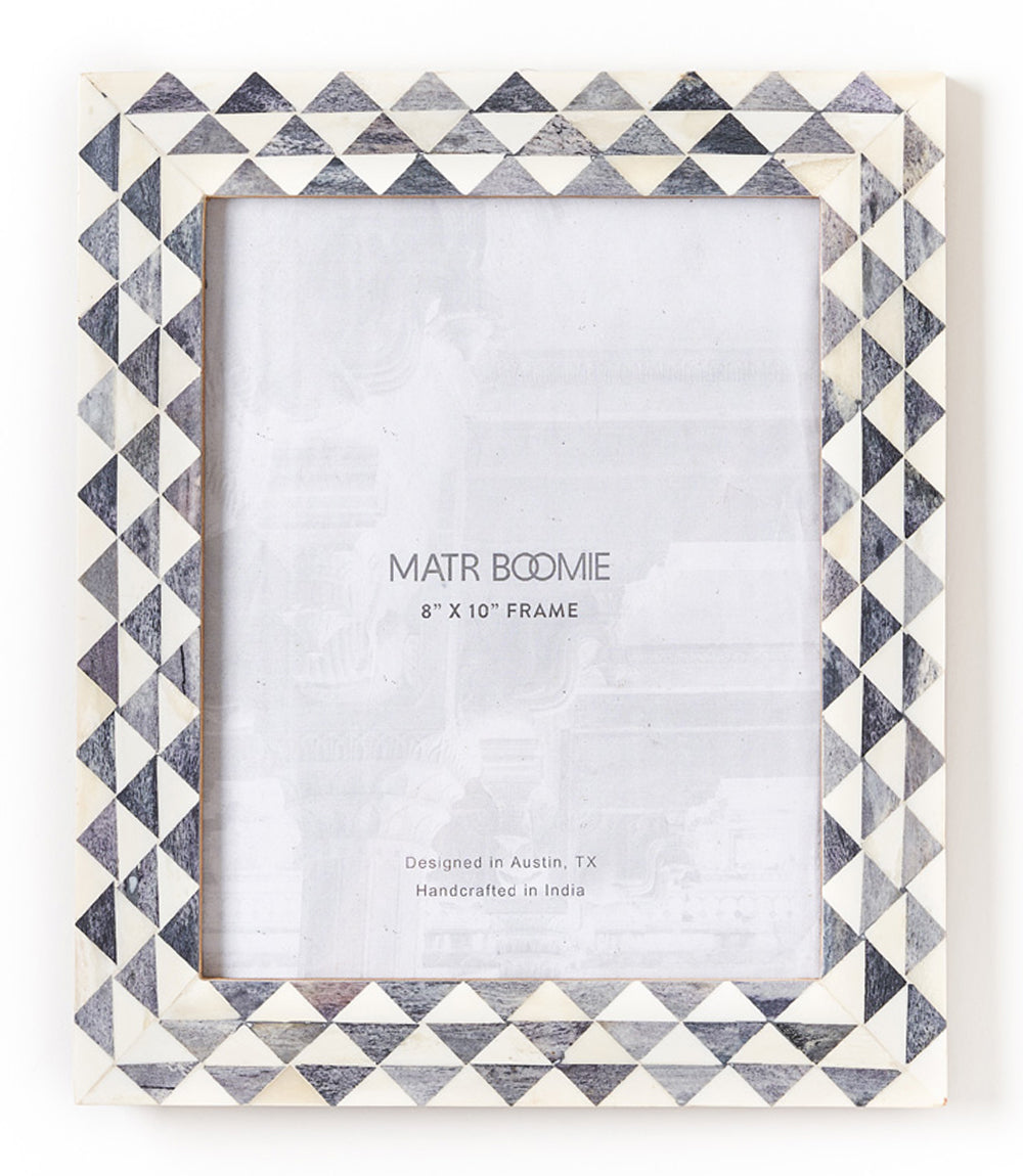 Varuna Gray & White Handcrafted Bone Picture Frame (8x10)